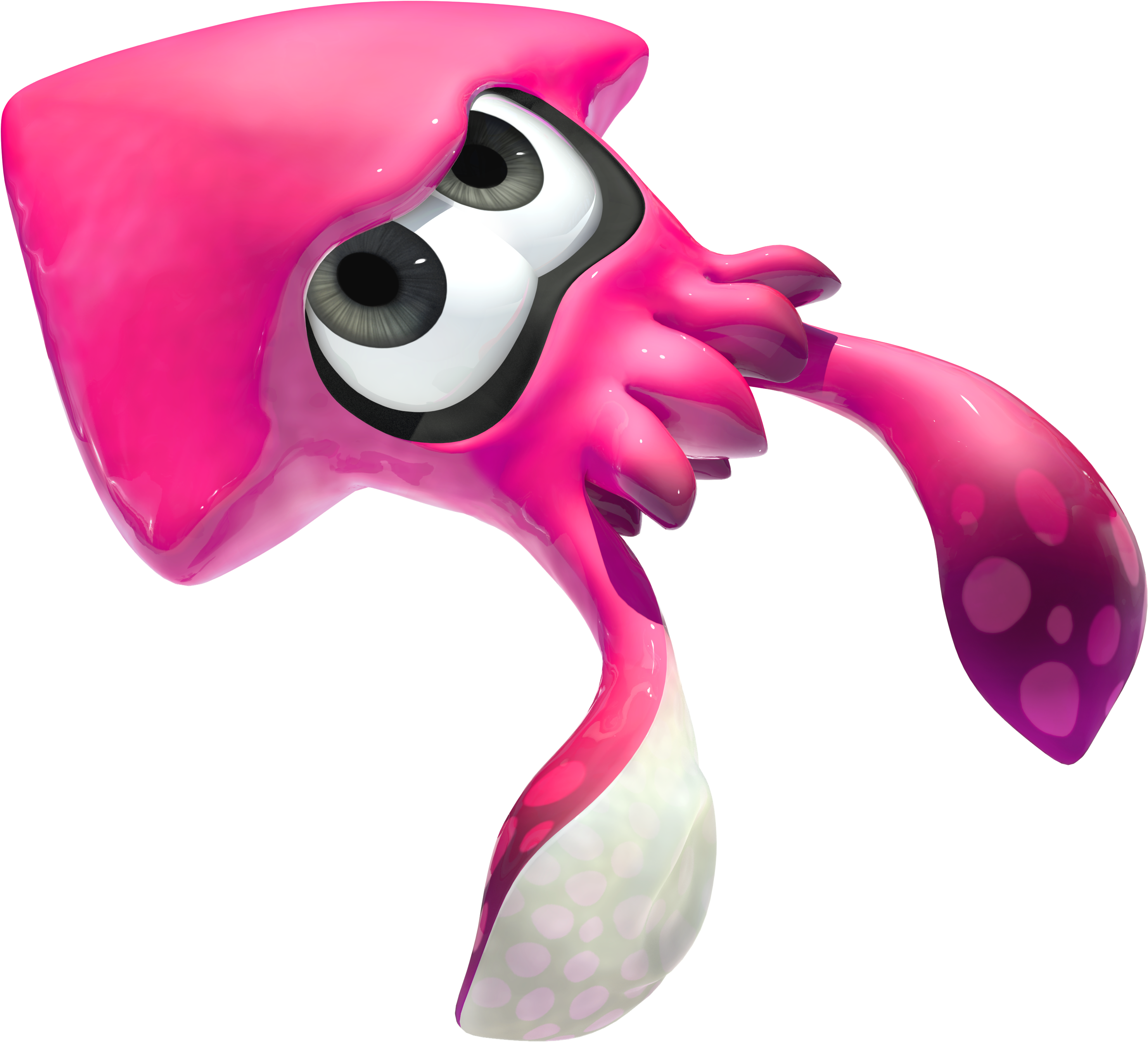 Pink_ Cartoon_ Squid_ Character