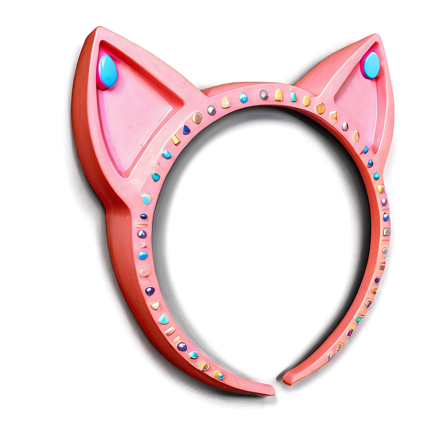 Pink Cat Ear Decoration Png 06212024