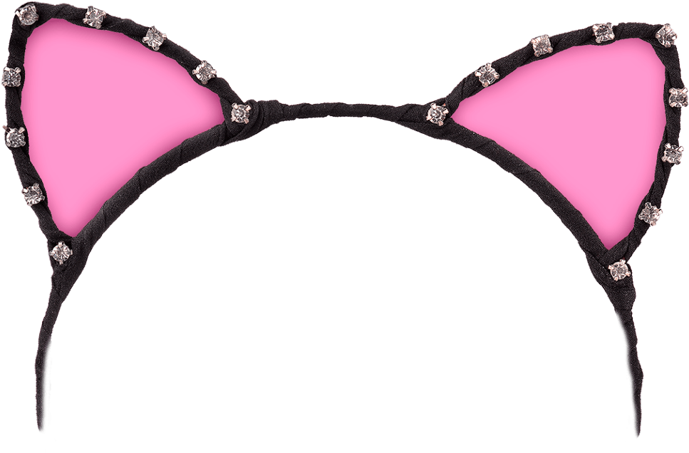 Pink Cat Ears Headband