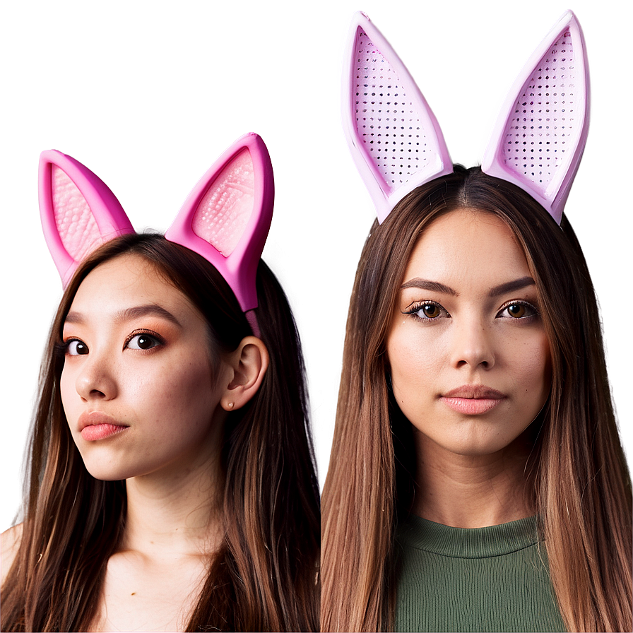 Pink Cat Ears Overlay Png 05042024