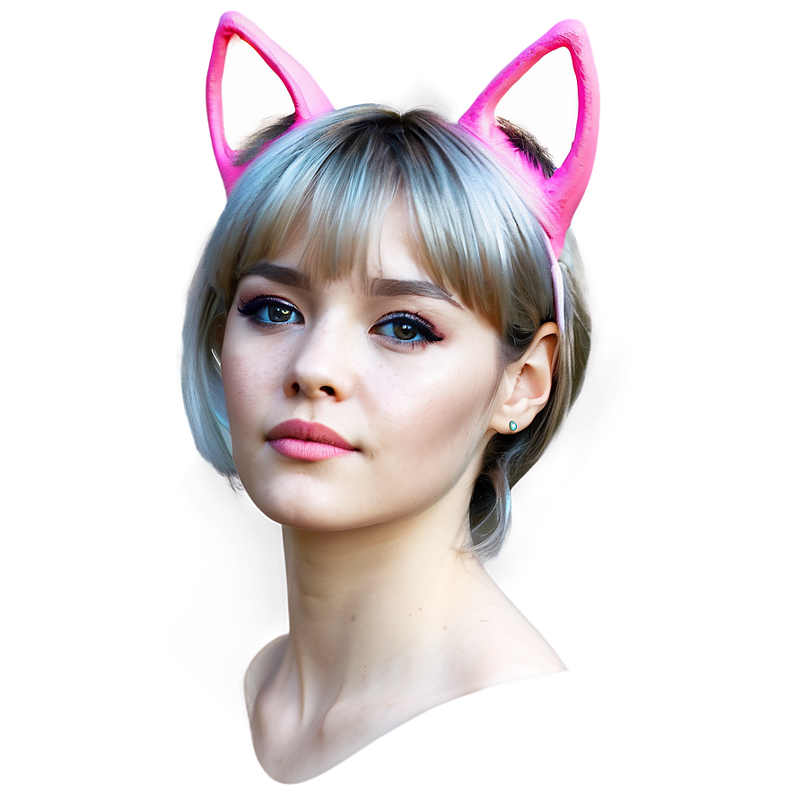 Pink Cat Ears Overlay Png 58