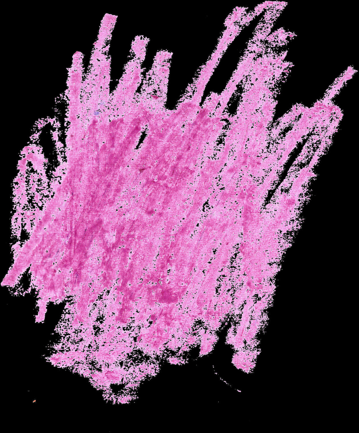 Pink Chalk Scribbleon Black