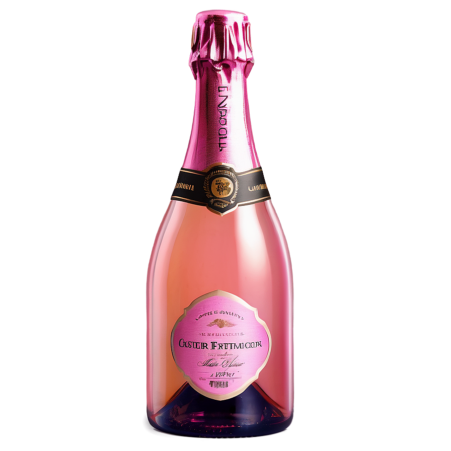 Pink Champagne Bottle Png Awl6