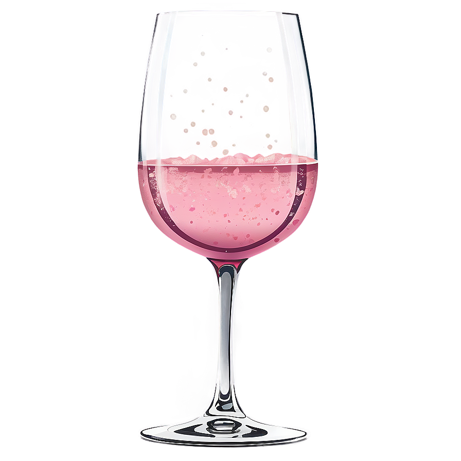 Pink Champagne In Vintage Glass Png 06292024