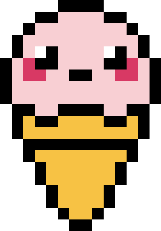 Pink_ Character_ Pixel_ Art_ Grid