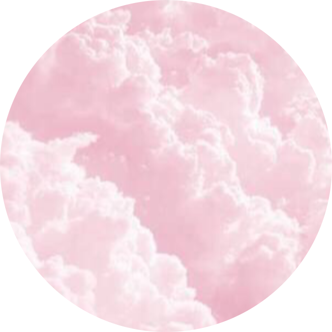 Pink Cloud Circle Abstract