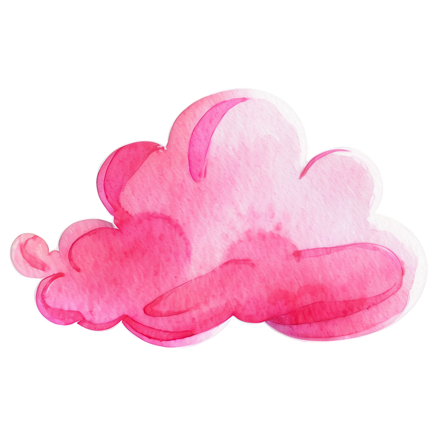 Pink Cloud Watercolor Texture Png Dtd13