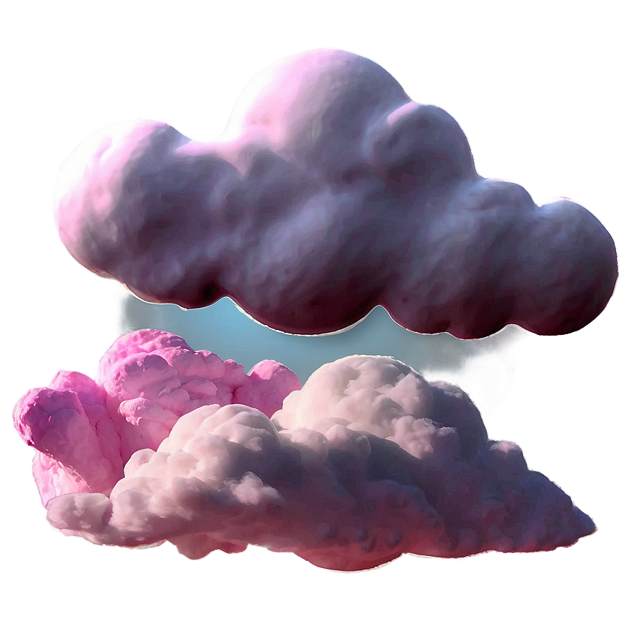 Pink Clouds Skyline Png 06252024