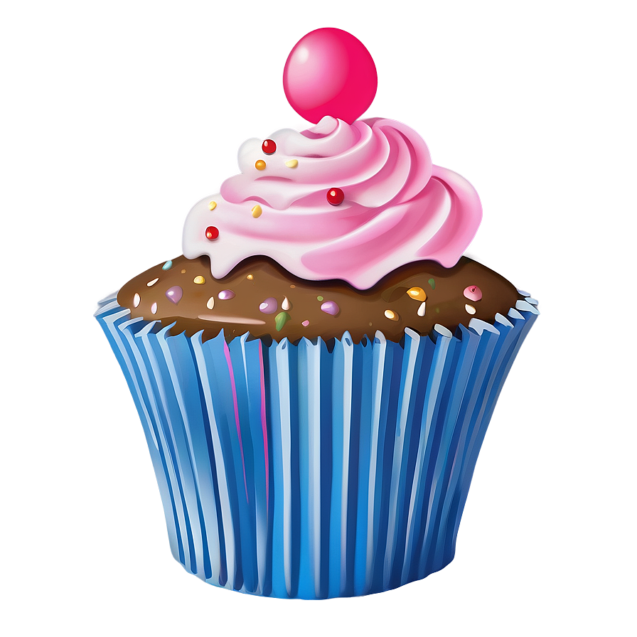 Pink Cupcake Png 05032024