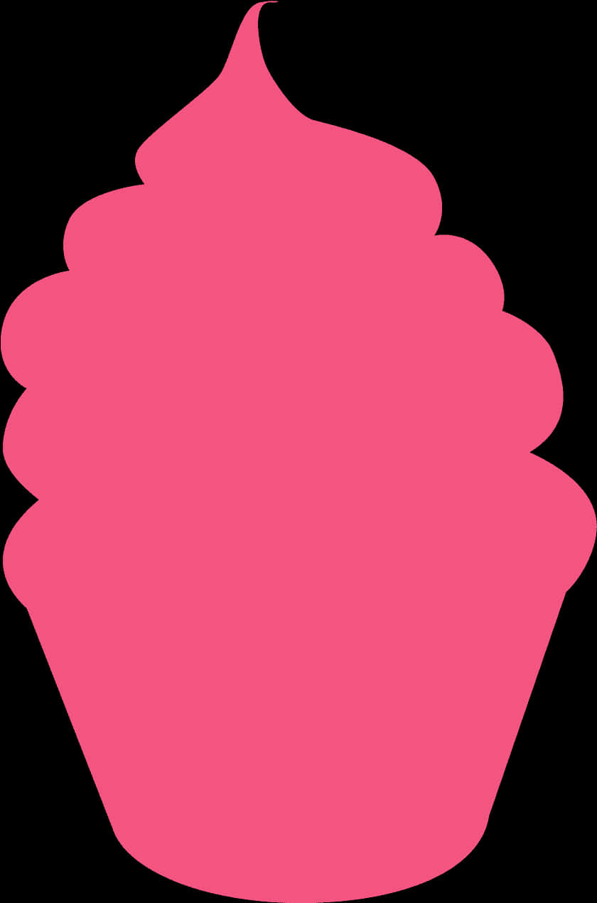 Pink Cupcake Silhouette