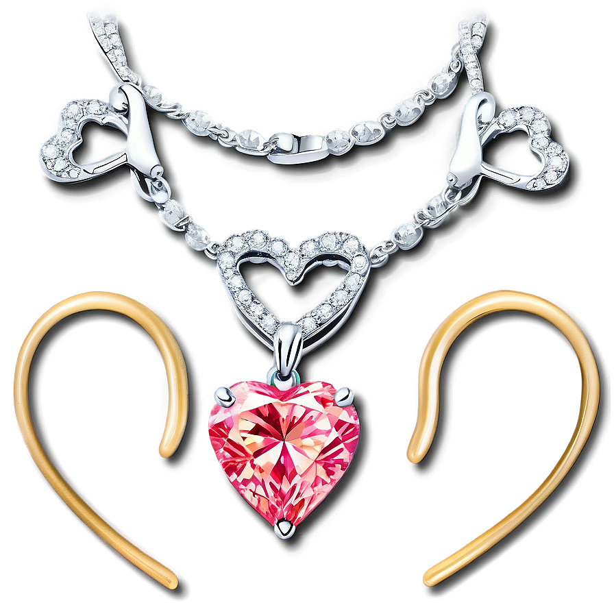 Pink Diamond Heart Splendor Png Bde49