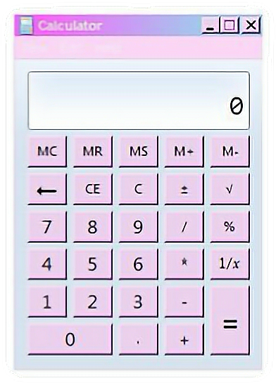 Pink Digital Calculator