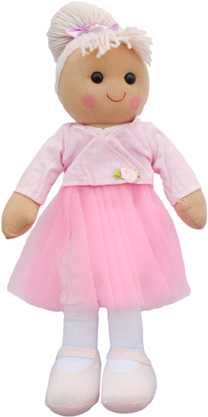 Pink Dressed Plush Doll