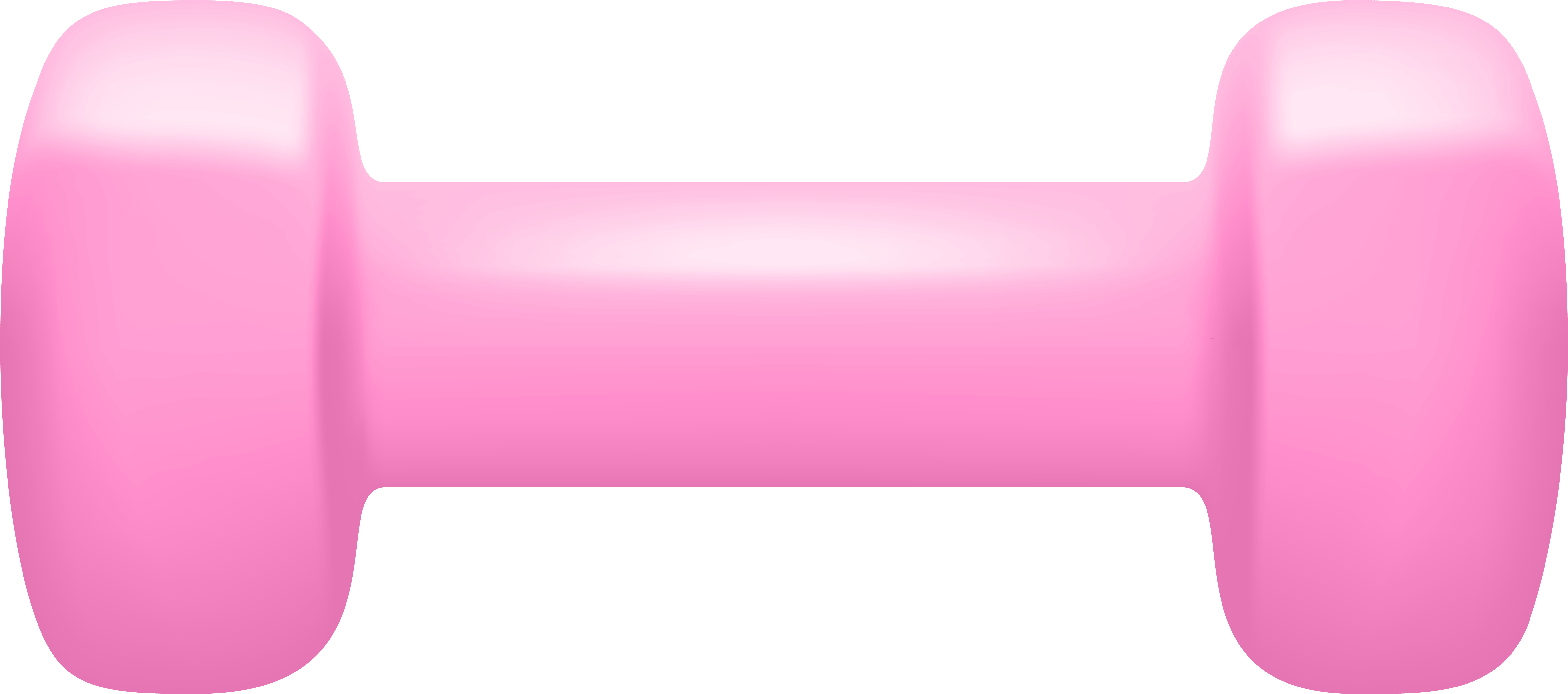 Pink Dumbbell Icon