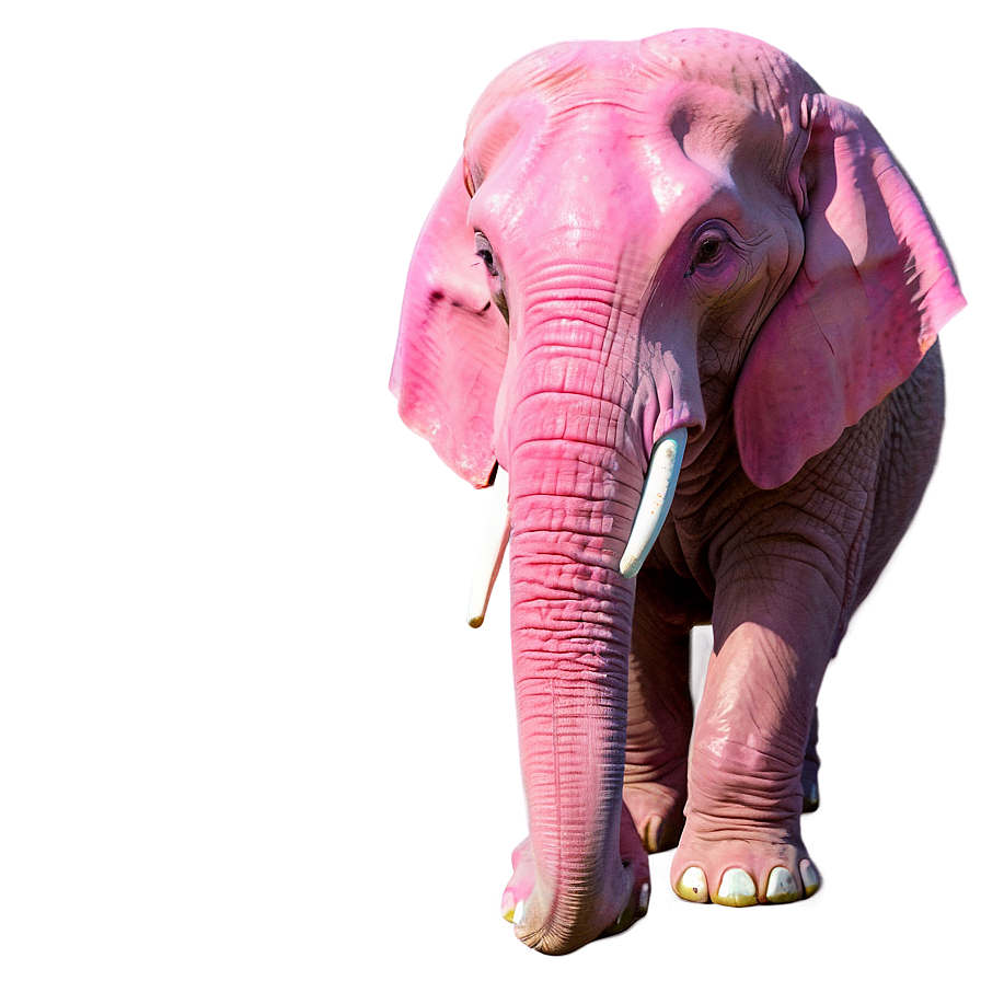 Pink Elephant At The Beach Png 06292024