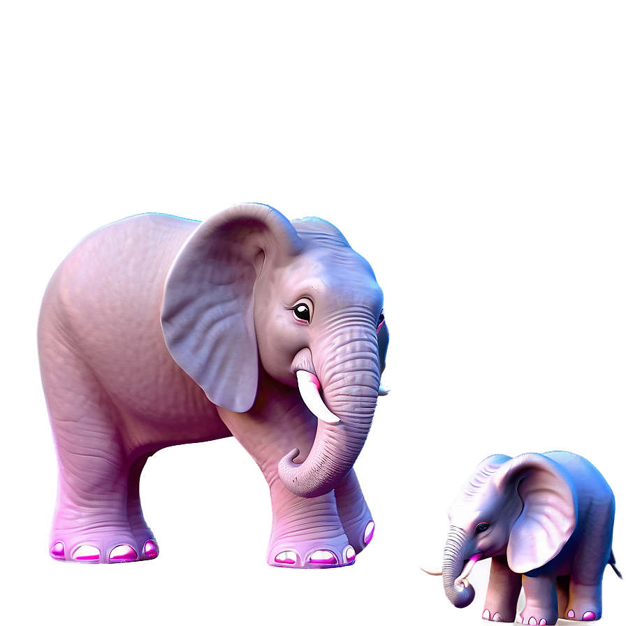 Pink Elephant Cartoon Png Pxb