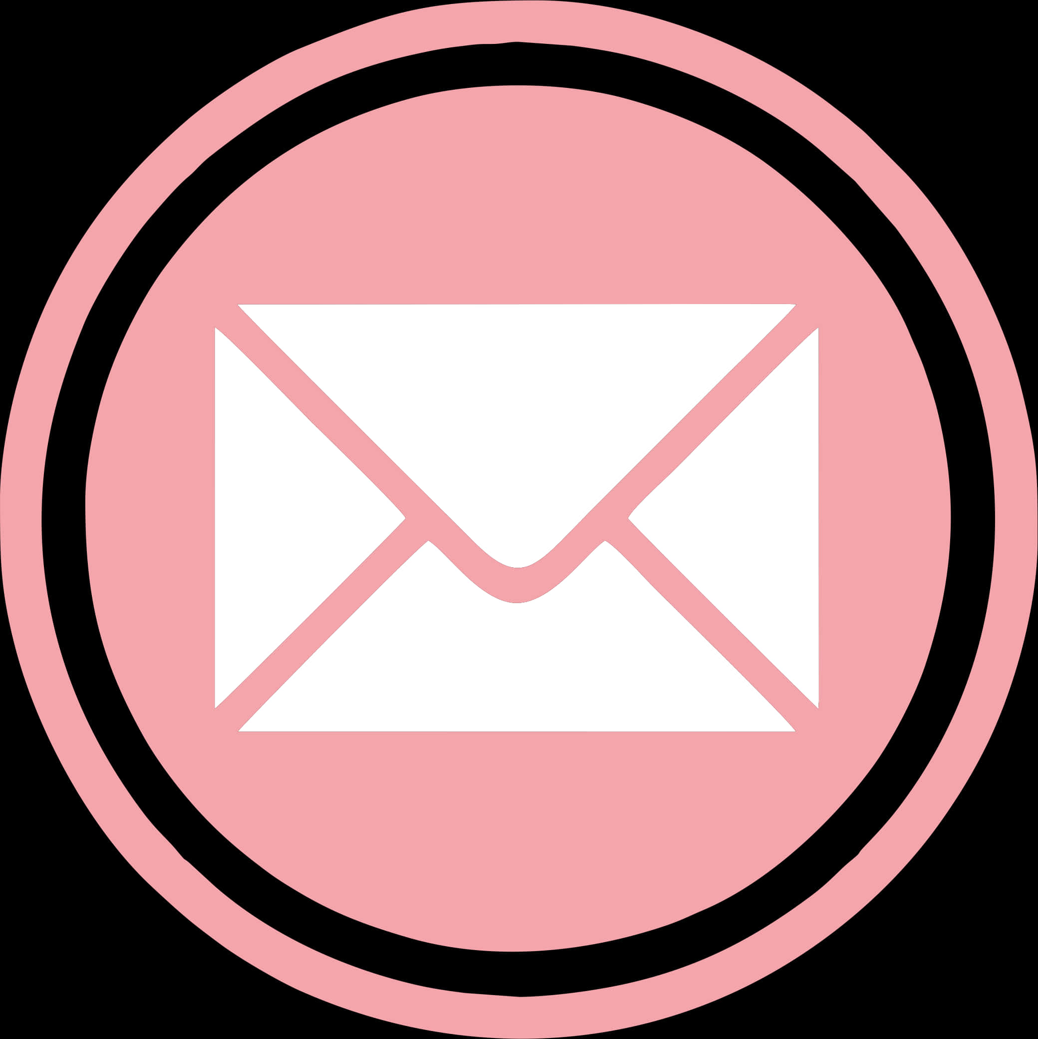 Pink Email Icon