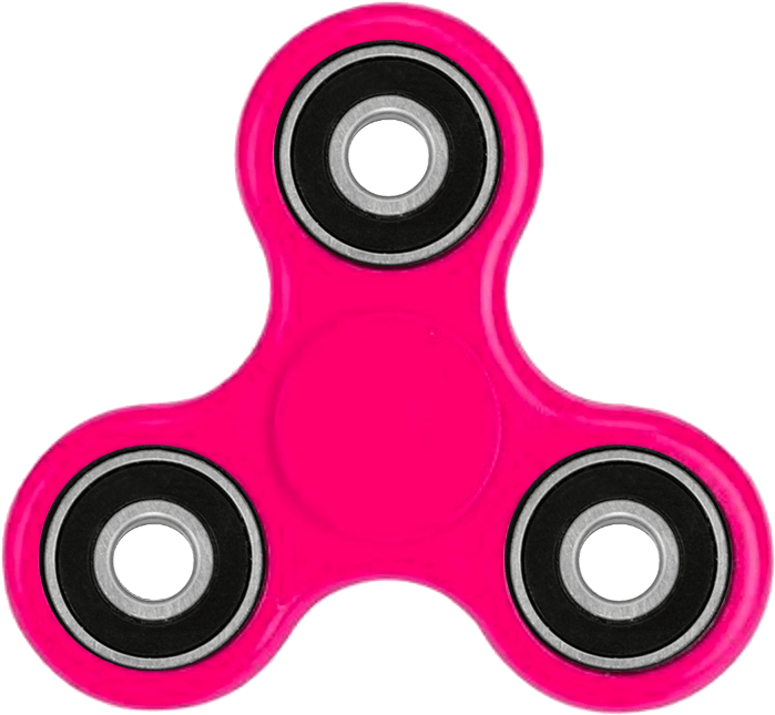 Pink Fidget Spinner Isolated