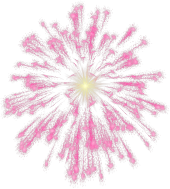 Pink Firework Explosion Clipart