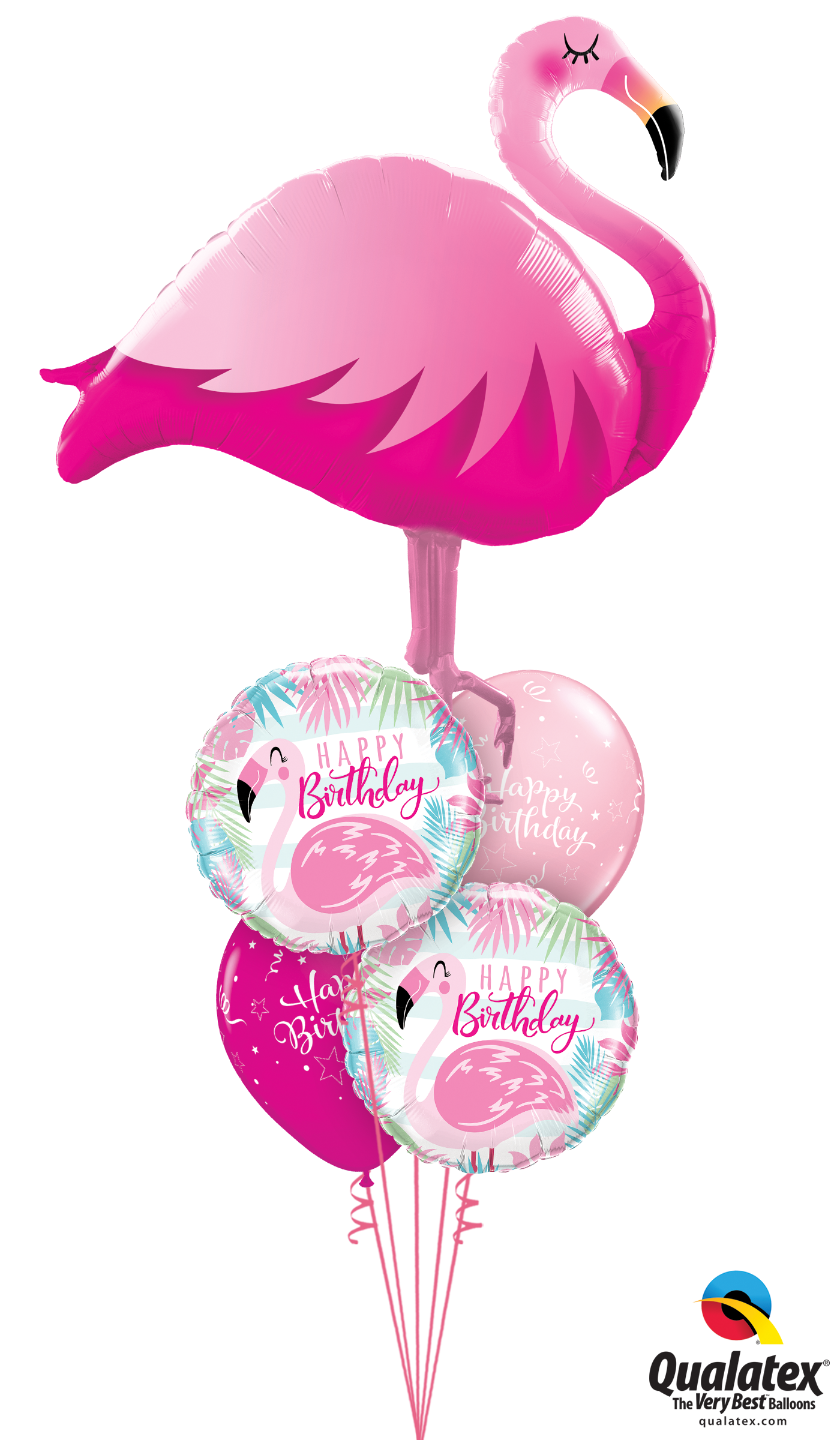 Pink Flamingo Birthday Balloons