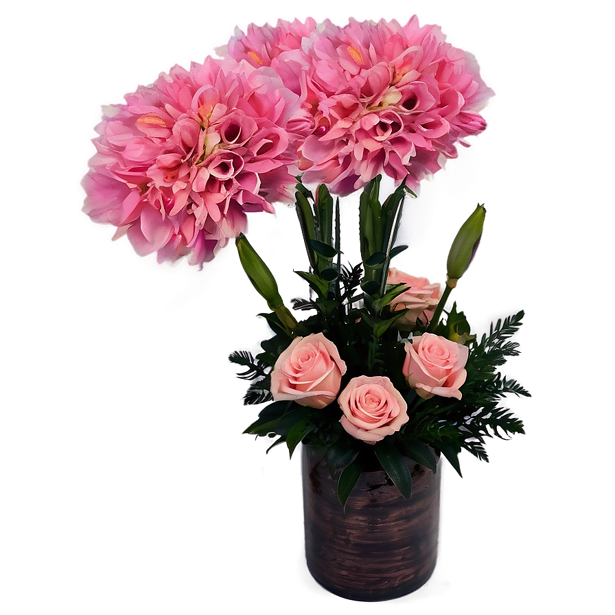 Pink Floral Arrangement Png Qgt28