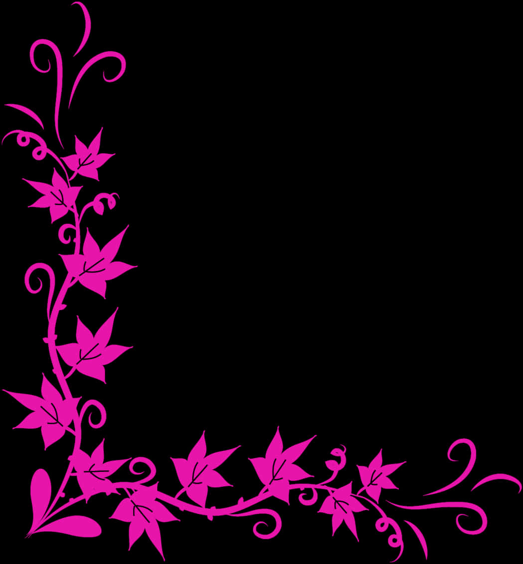 Pink_ Floral_ Corner_ Design