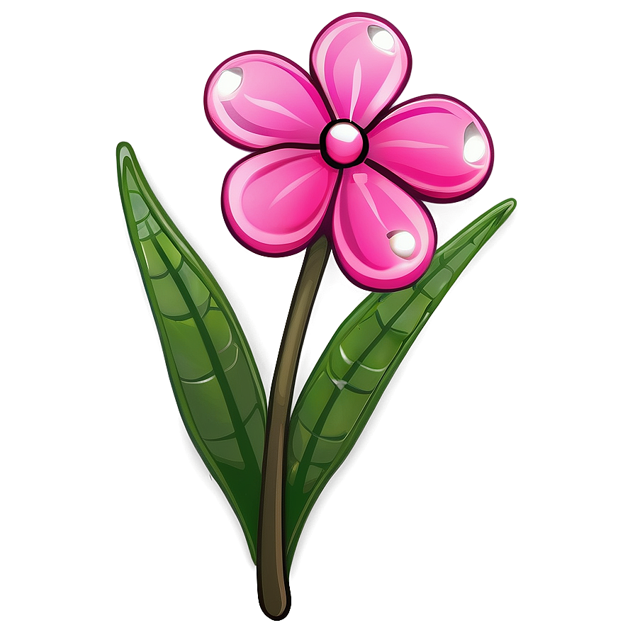 Pink Flowers Cartoon Png Sse7