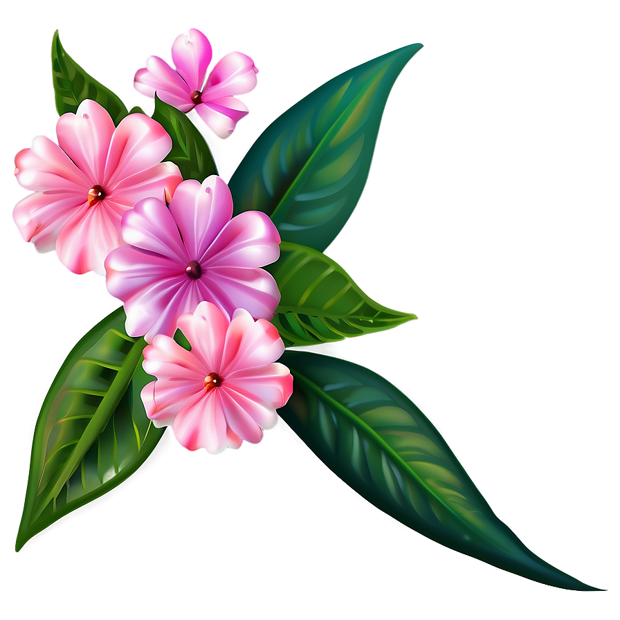 Pink Flowers Decoration Png 45