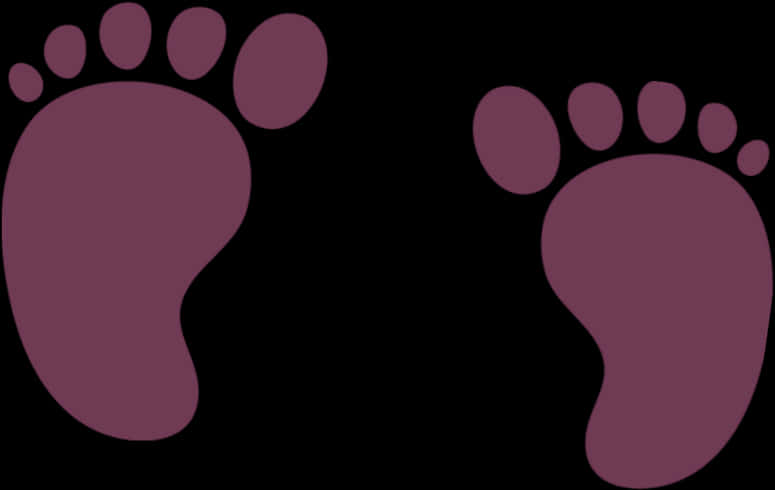 Pink Footprints Graphic