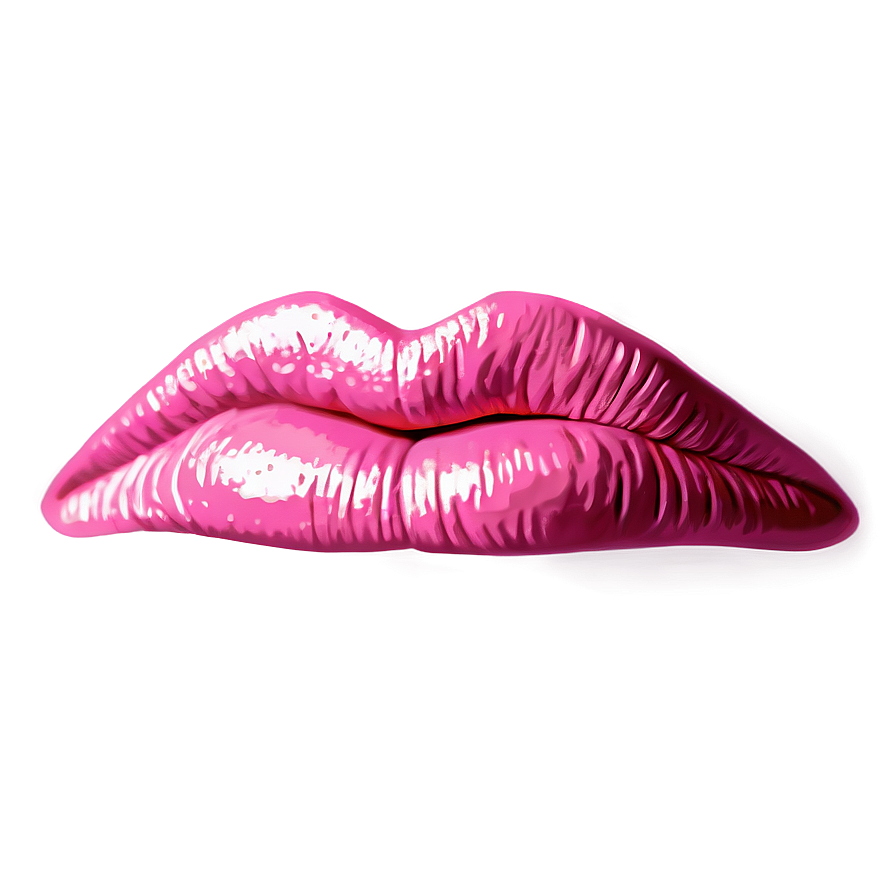 Pink Glitter Lips Png 06212024