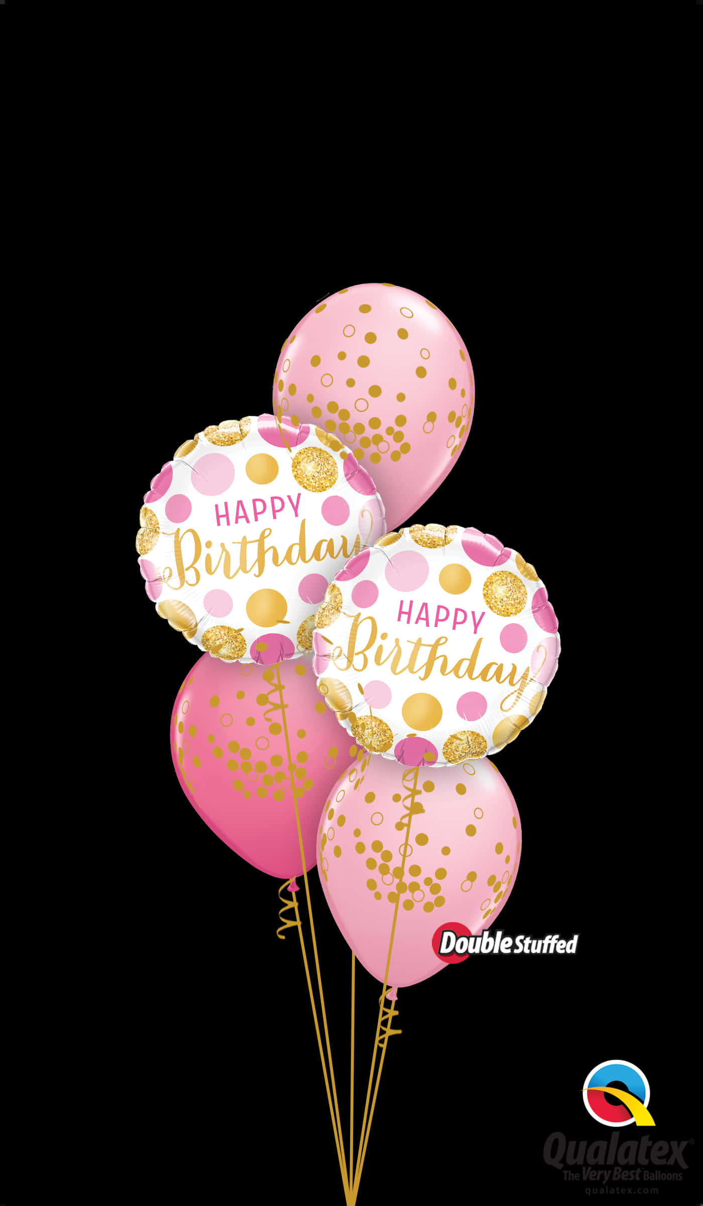 Pink_ Gold_ Happy_ Birthday_ Balloons_ Transparent_ Background