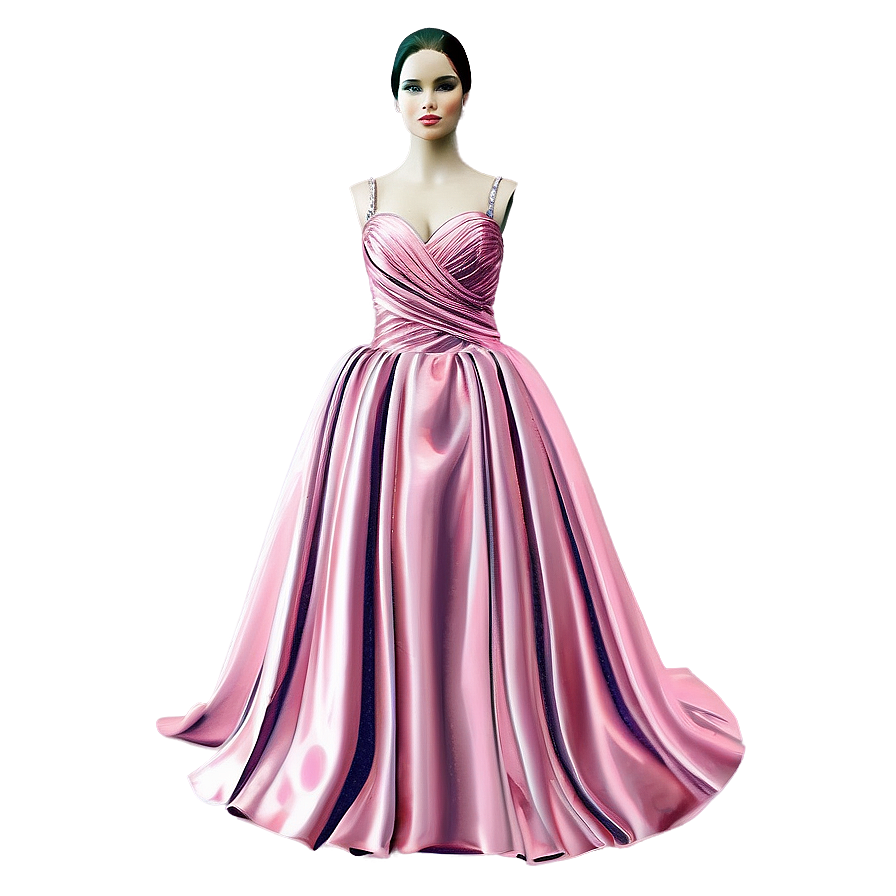 Pink Gown Dress Png 06292024