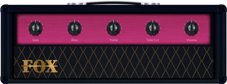 Pink Guitar Amplifier Head
