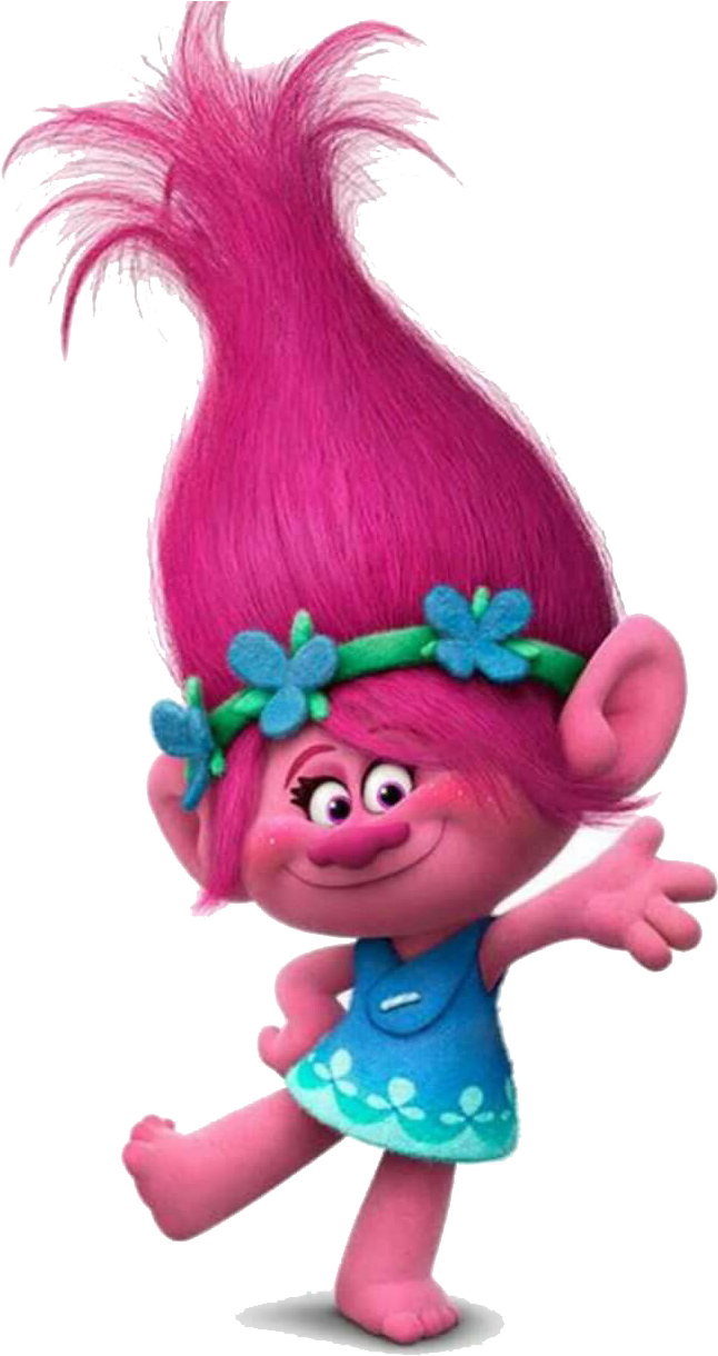 Pink Haired Troll Character