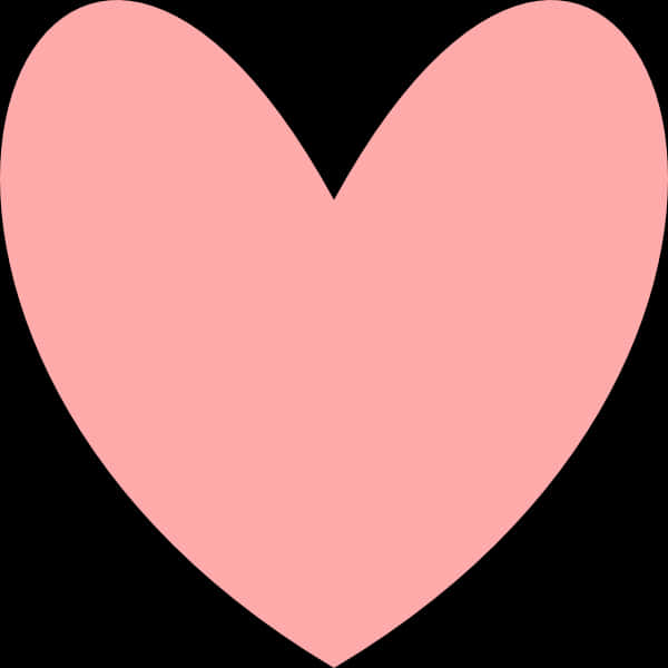 Pink Heart Black Background