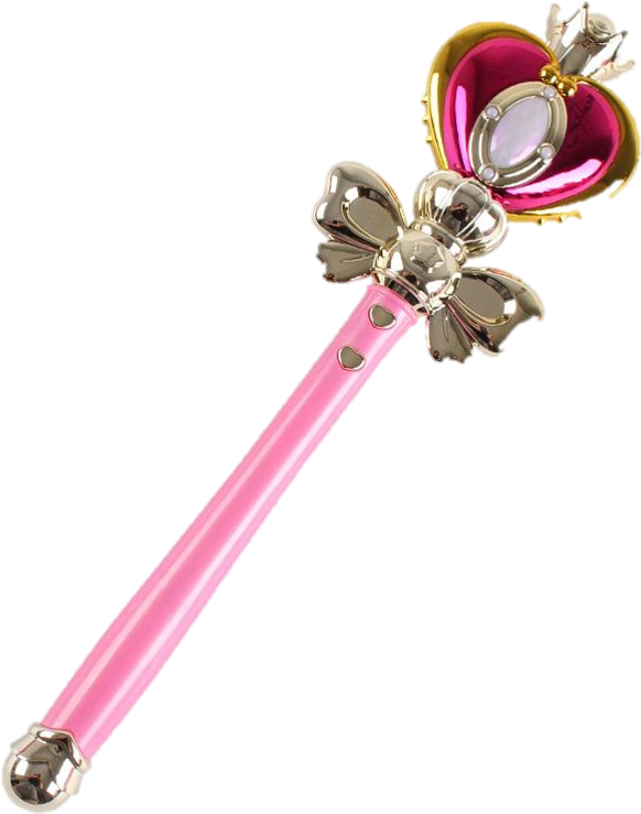 Pink Heart Crystal Magical Wand