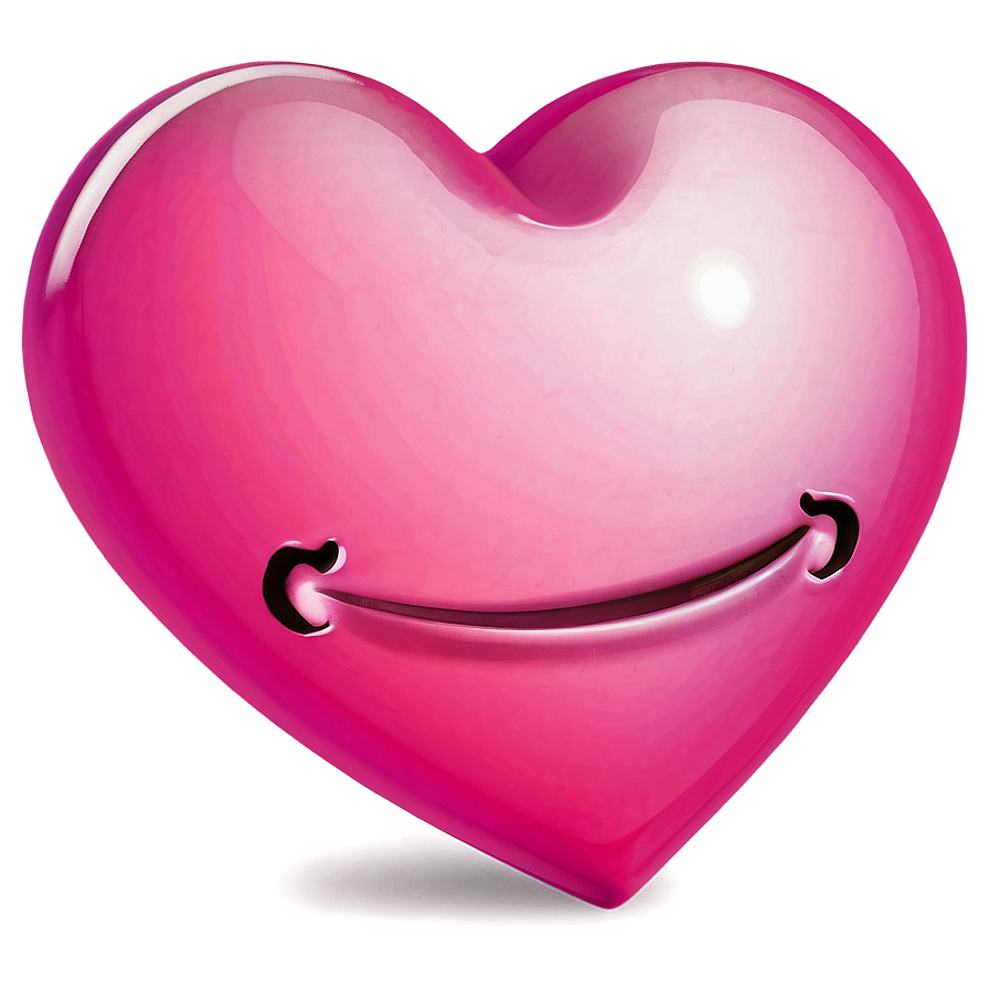 Pink Heart Emoji Artwork Png Qyf8