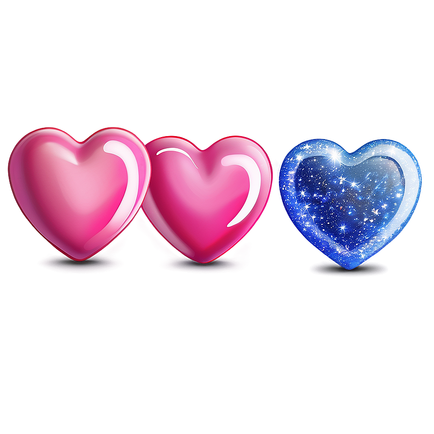 Pink Heart Emoji With Sparkles Png 06262024