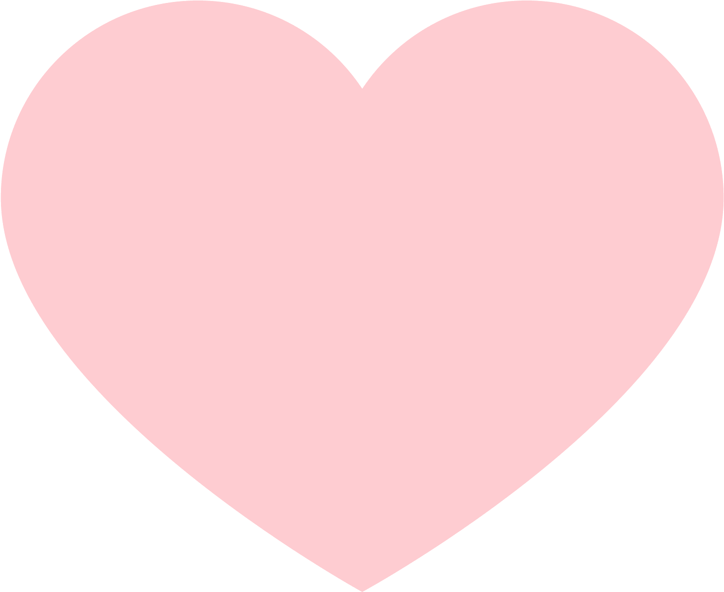 Pink Heart Icon Simple Design