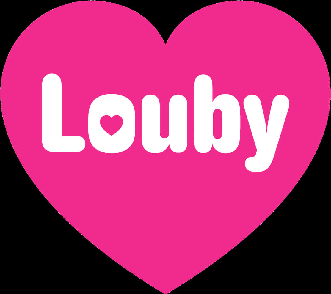 Pink Heart Louby Graphic