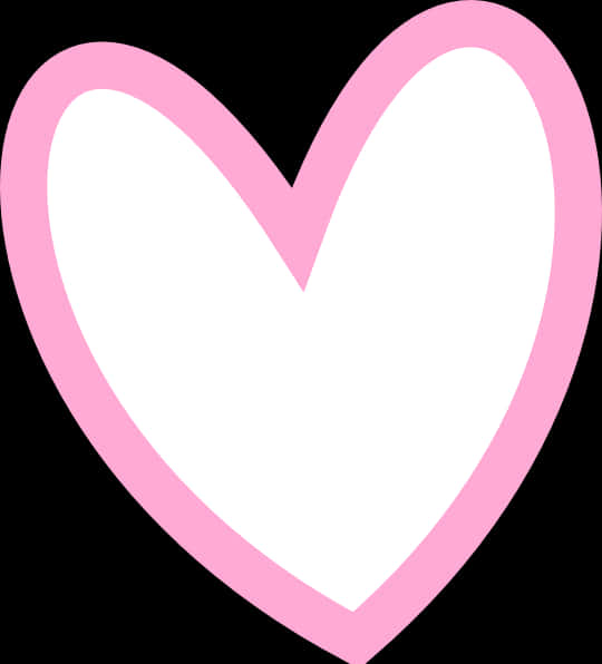 Pink Heart Outline Graphic