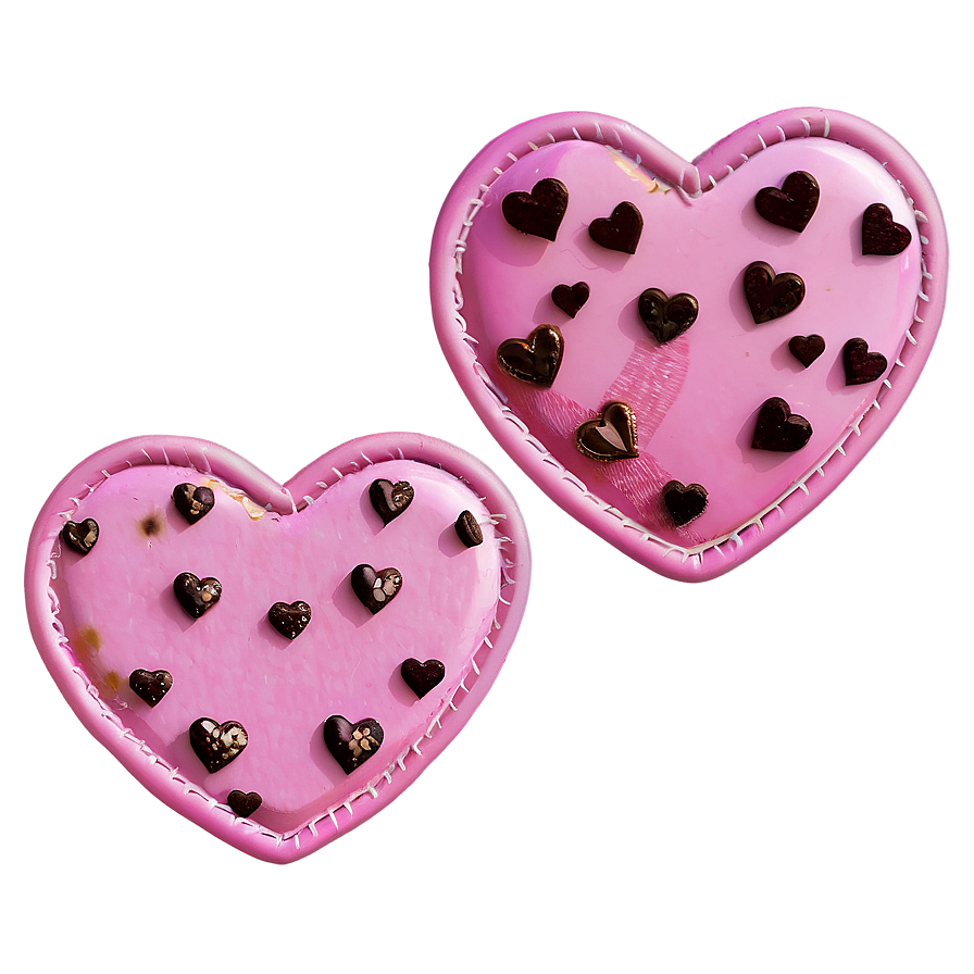 Pink Heart Patch Png Tii