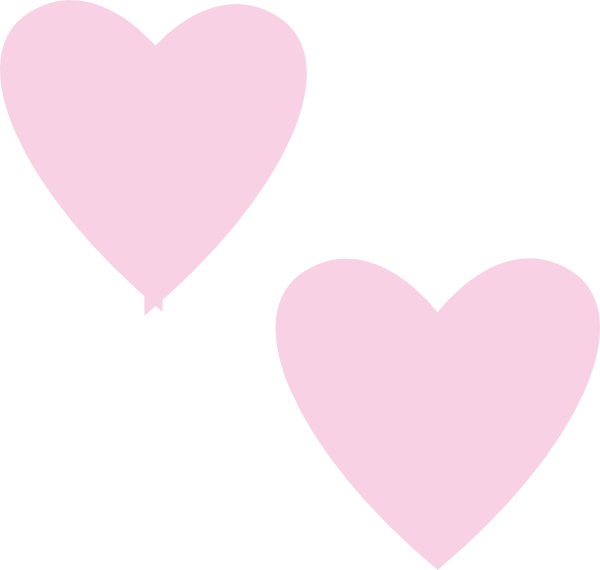 Pink Heart Vectorson Grey Background