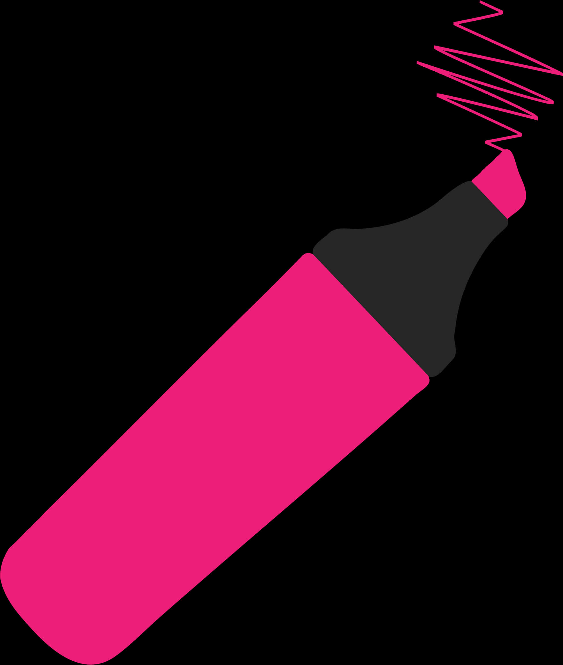 Pink Highlighter Vector Illustration