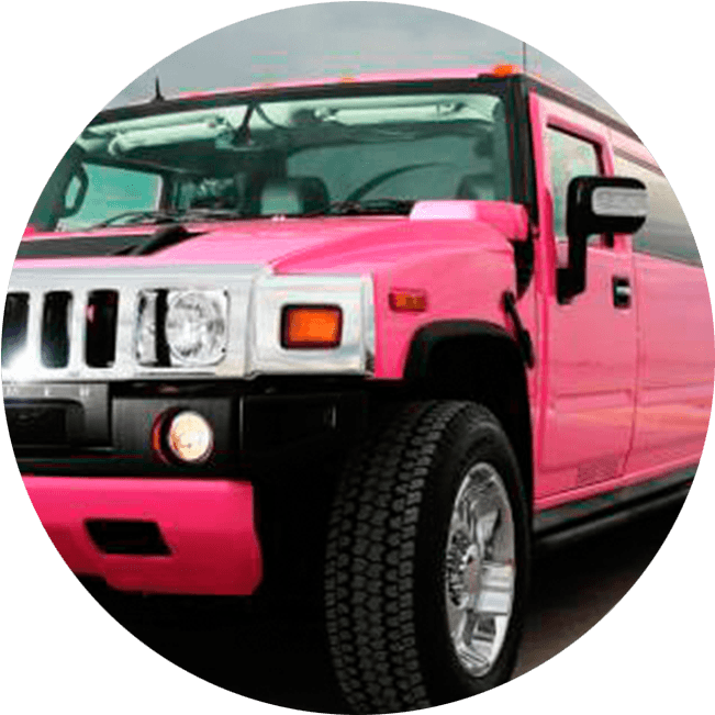 Pink Hummer S U V Closeup