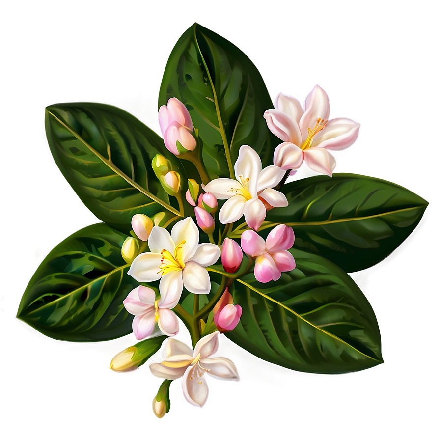 Pink Jasmine Flowers Png 10