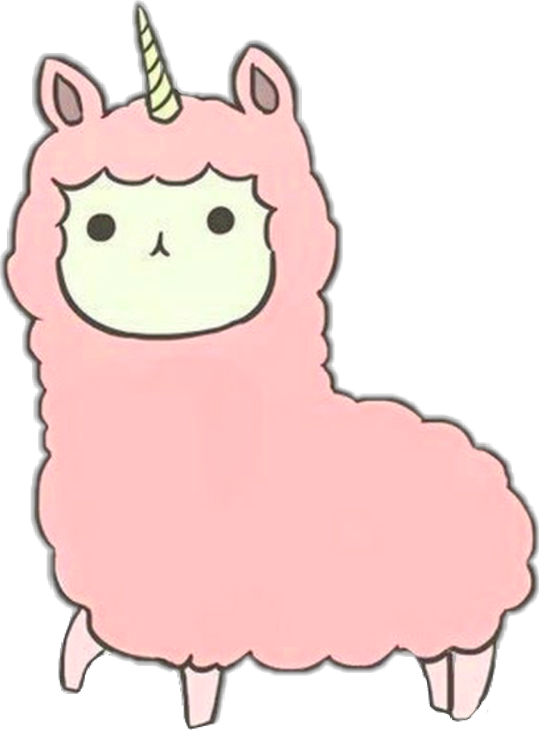 Pink Kawaii Unicorn Llama