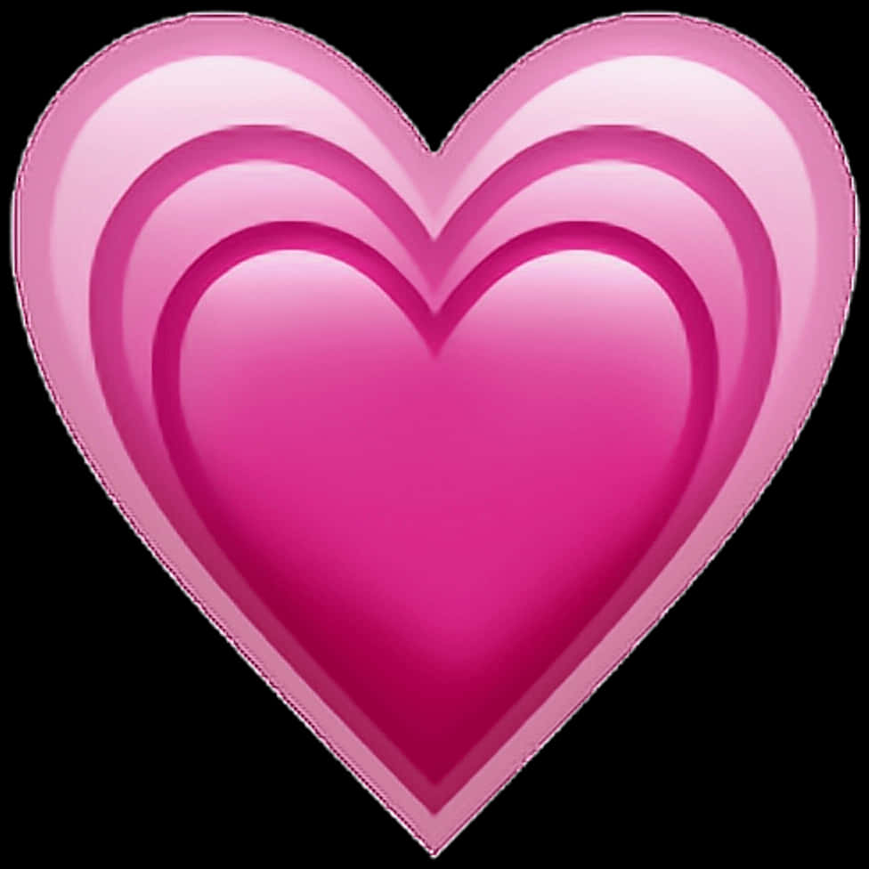 Pink Layered Heart Graphic