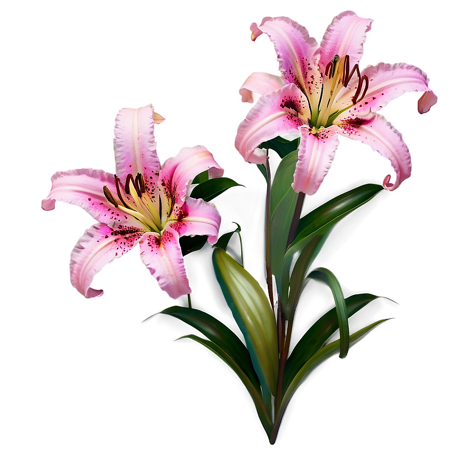 Pink Lily Flower Png 80