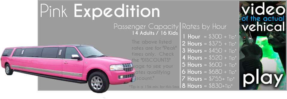 Pink Limousine Expedition Rental Details